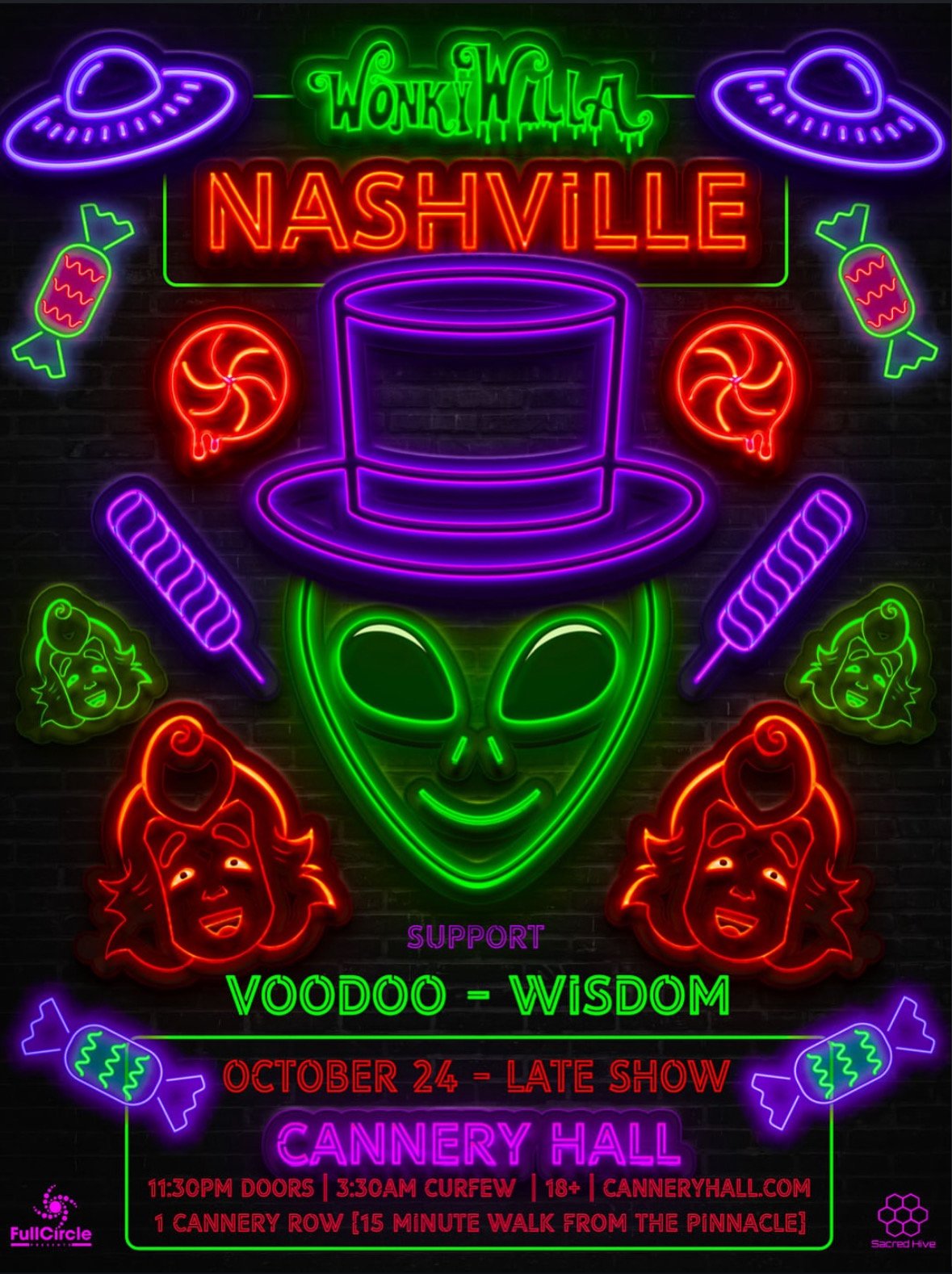 Wonky Willa - Nashville - Tape B Afters Flyer